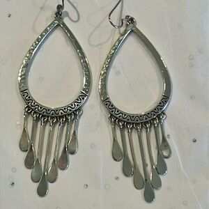 Brighton Elegant Silver Teardrop Earrings